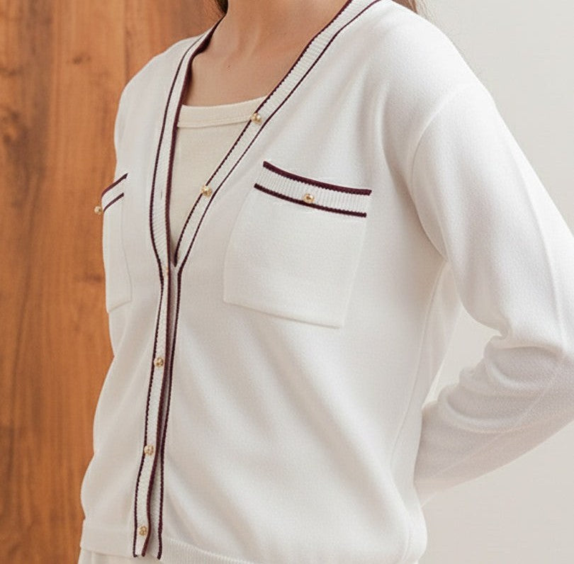 The Kensington Contrast-Trim Sweater