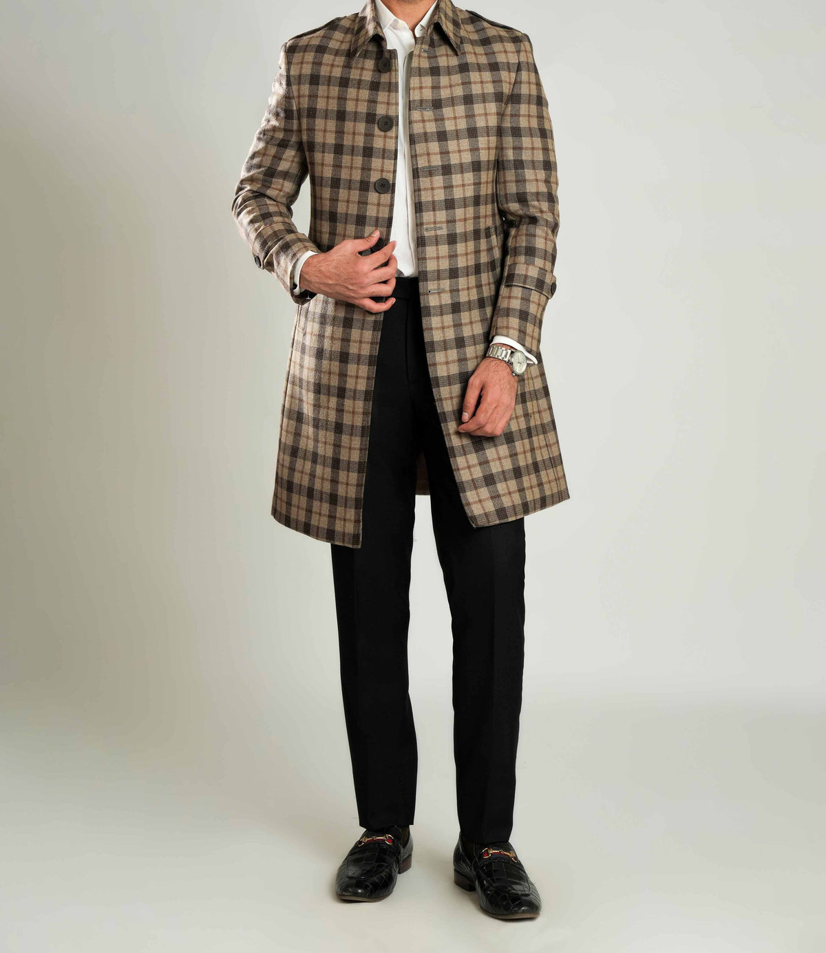 Cambridge Check Overcoat