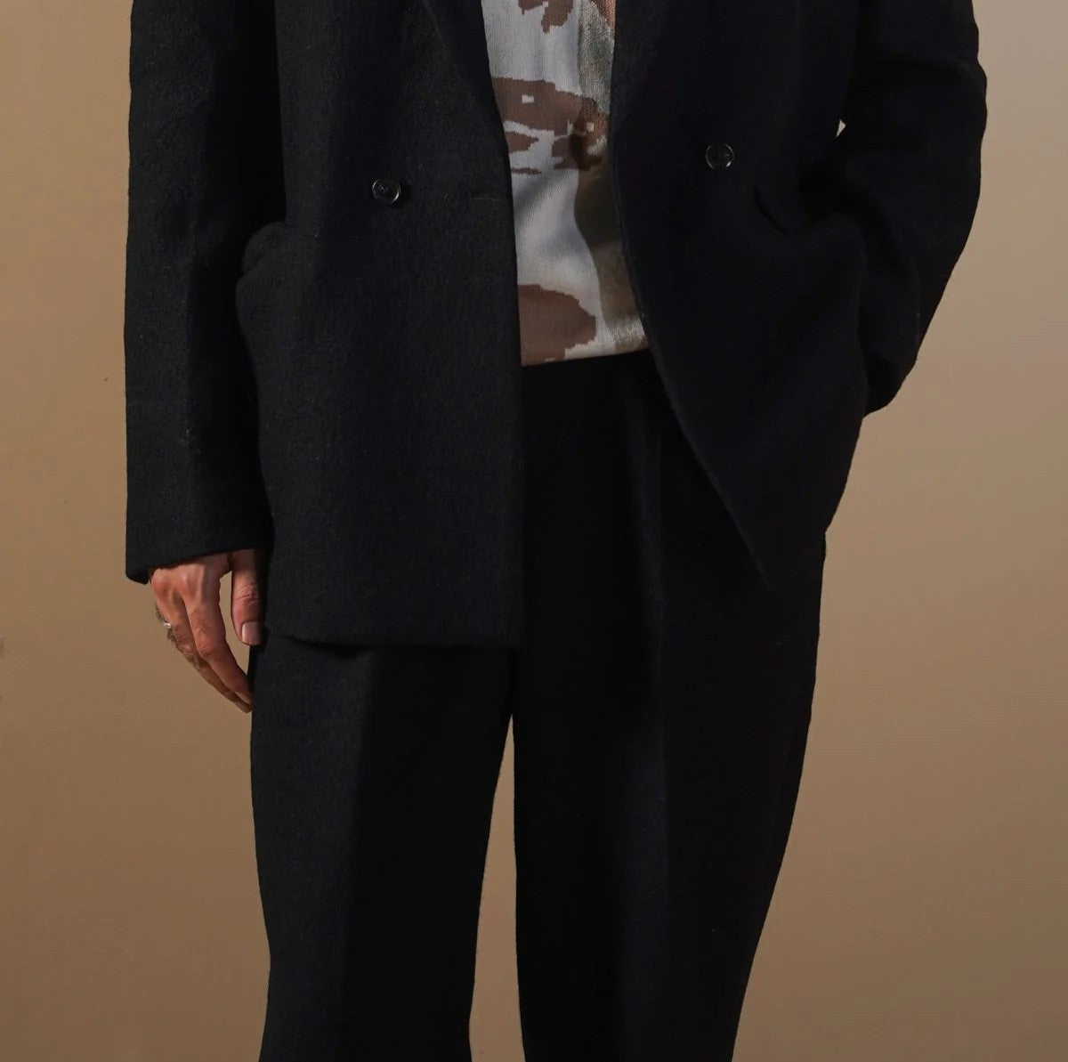 The Dusk Pleated Woolen Pant