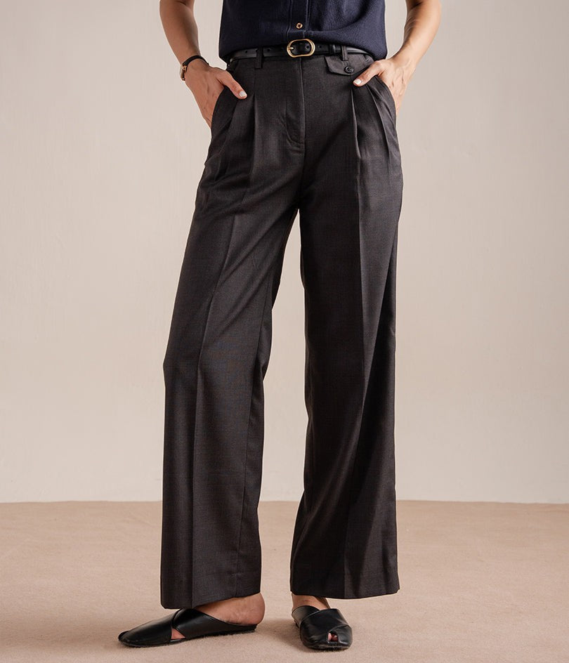 The Westminster Tailored Wide-Leg Pants