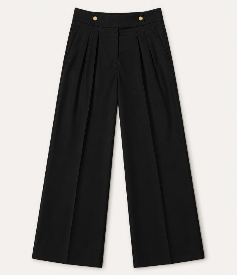 The Kensington Gold-Button Pants
