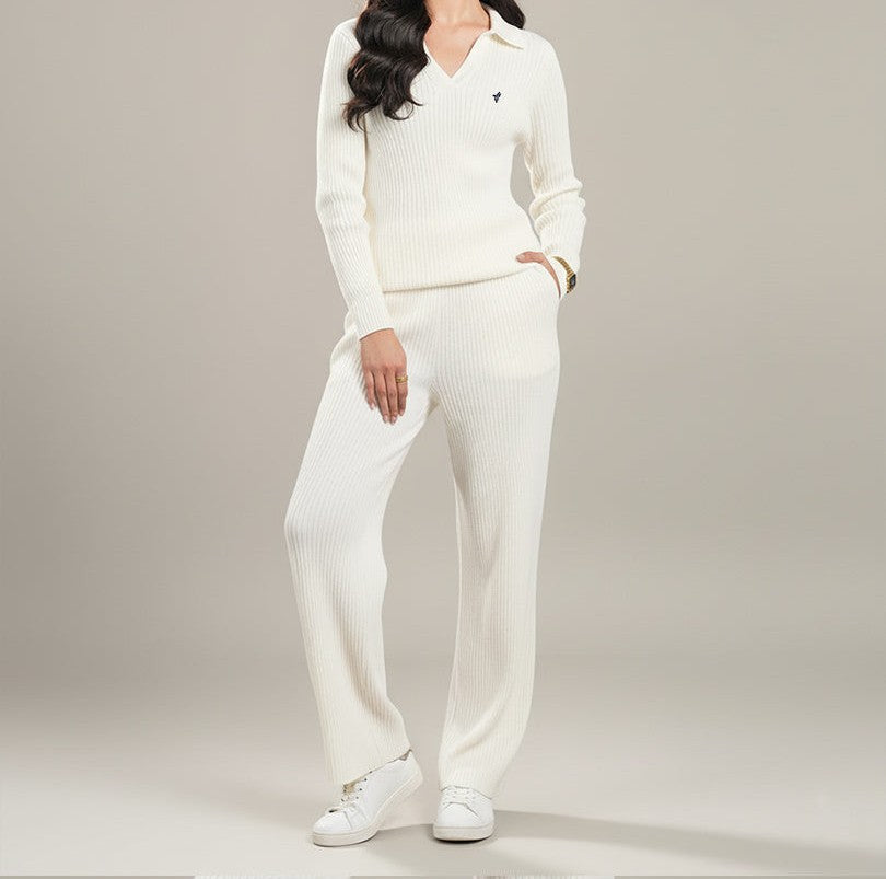 The Ivory Lounge Straight-Leg Pants