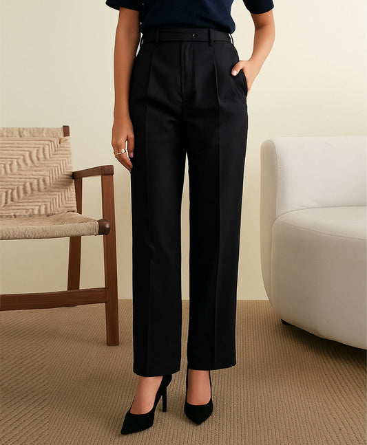 The Tailored Side-Buckle Ankle Pants