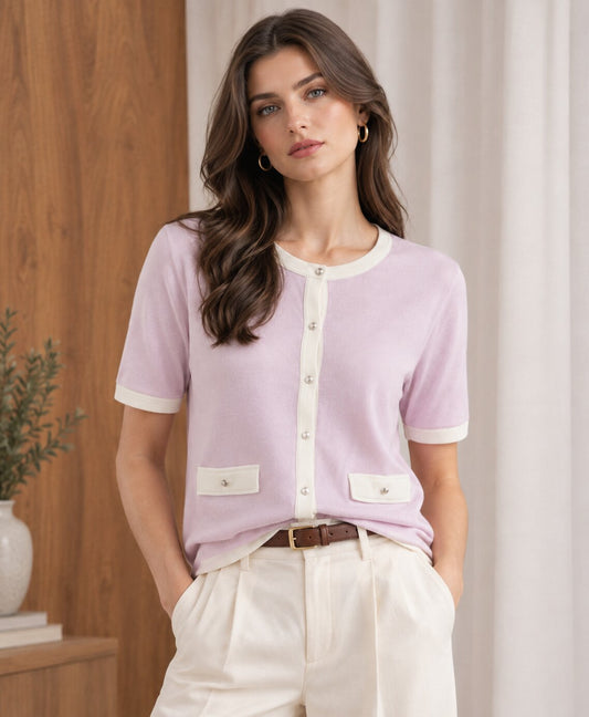 The Lavender Mist Knit Top