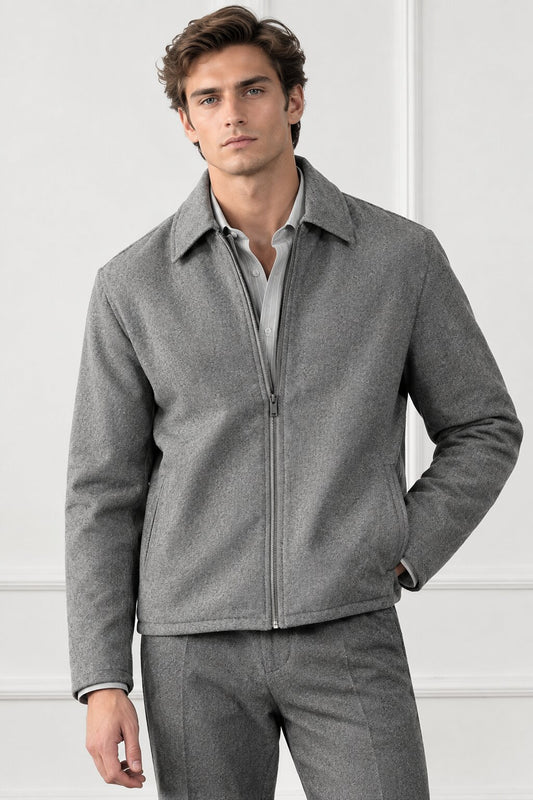 Windsor Grey Wool Jacket