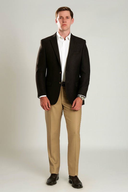 The Onyx Crest Black Blazer