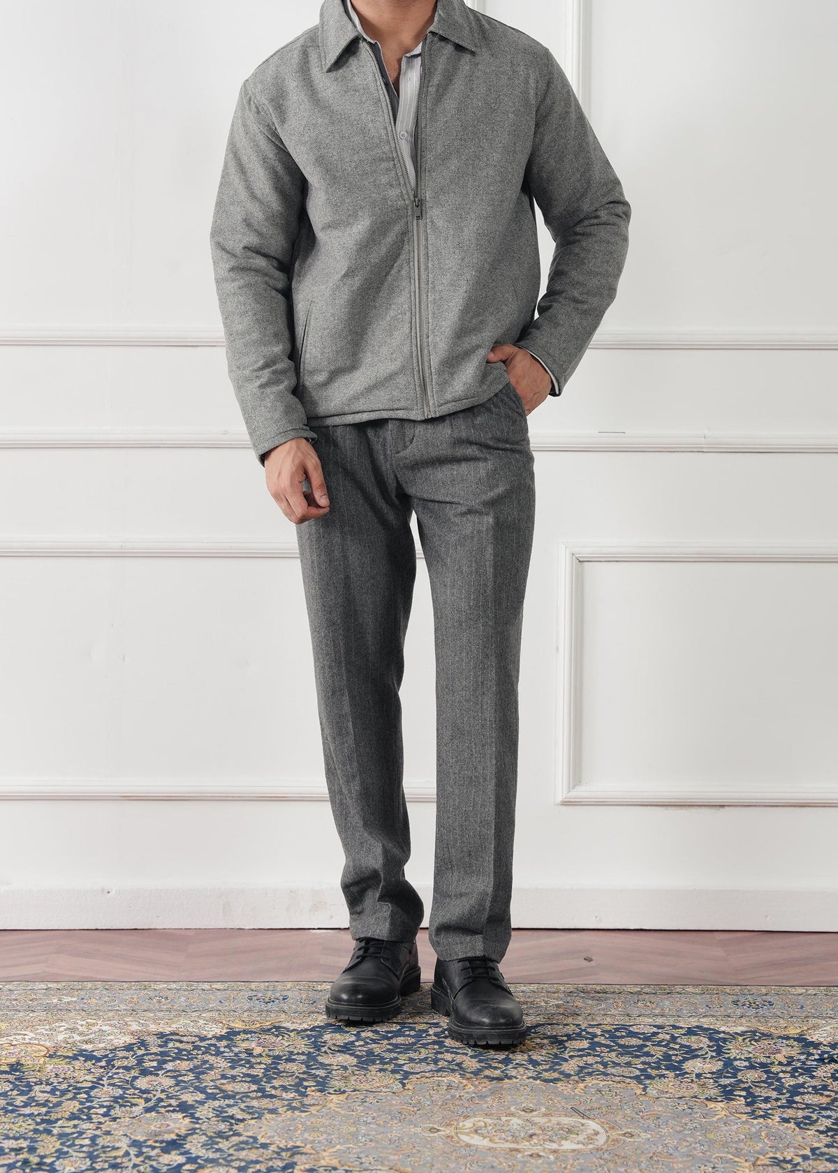 Windsor Grey Wool Jacket