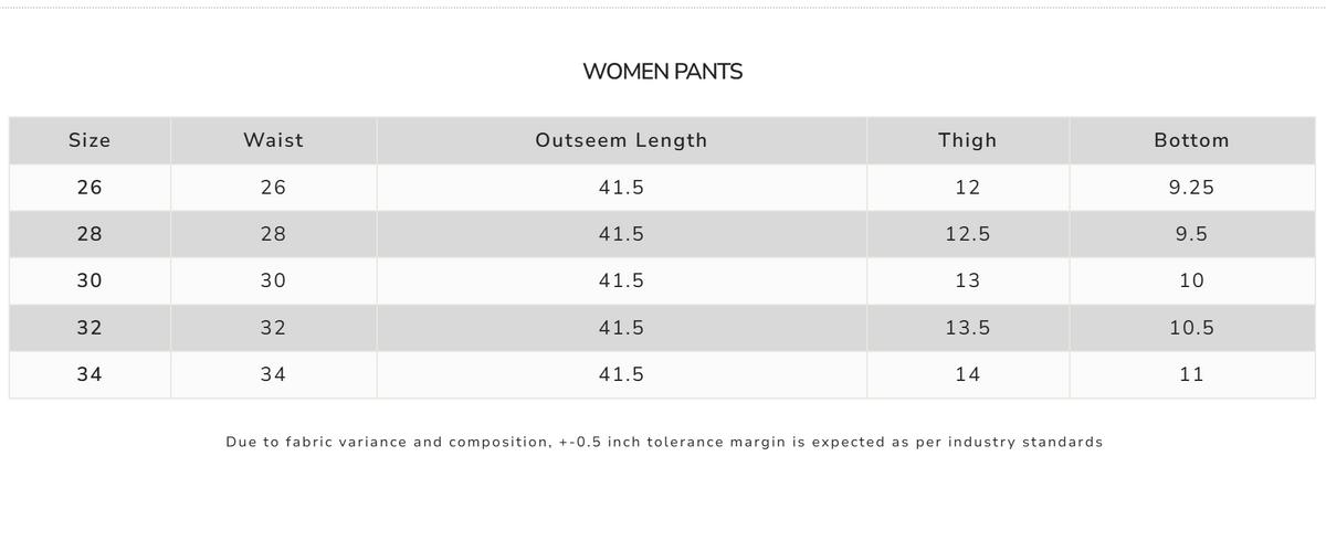 Size Guide