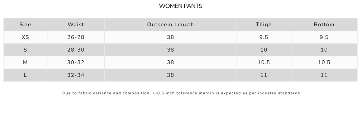 Size Guide
