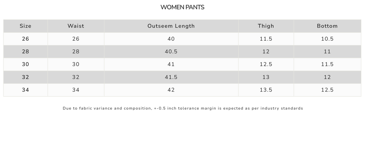 Size Guide