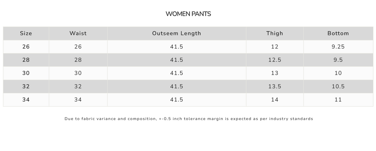 Size Guide