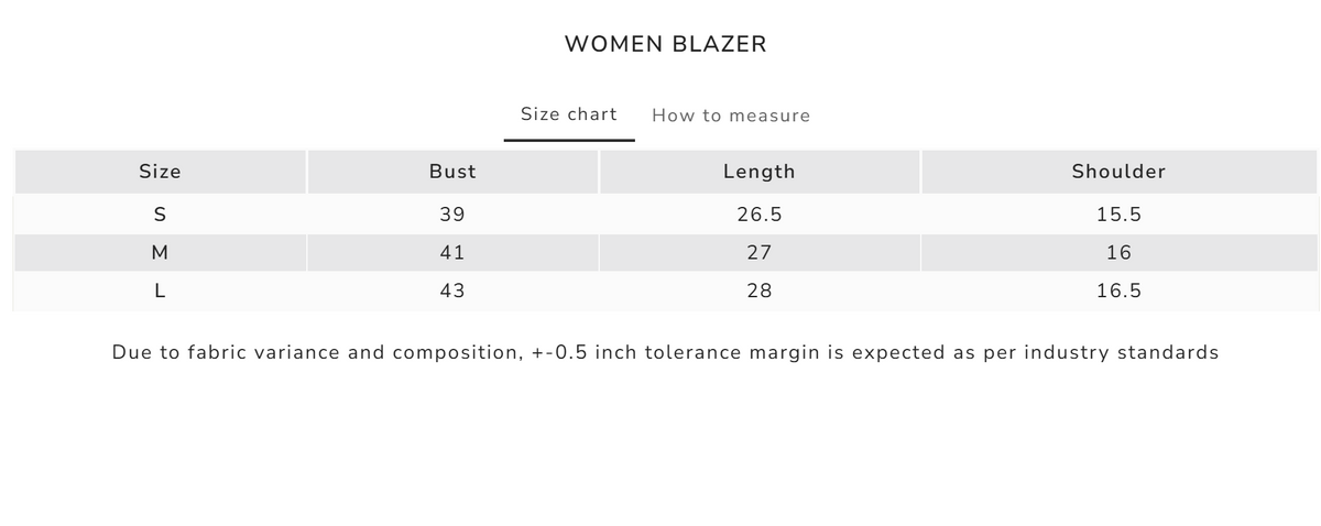 Size Guide