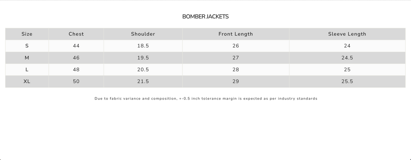 Size Guide