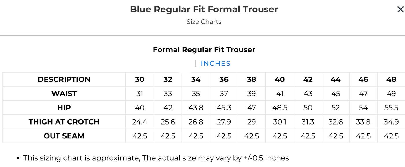 Size Guide