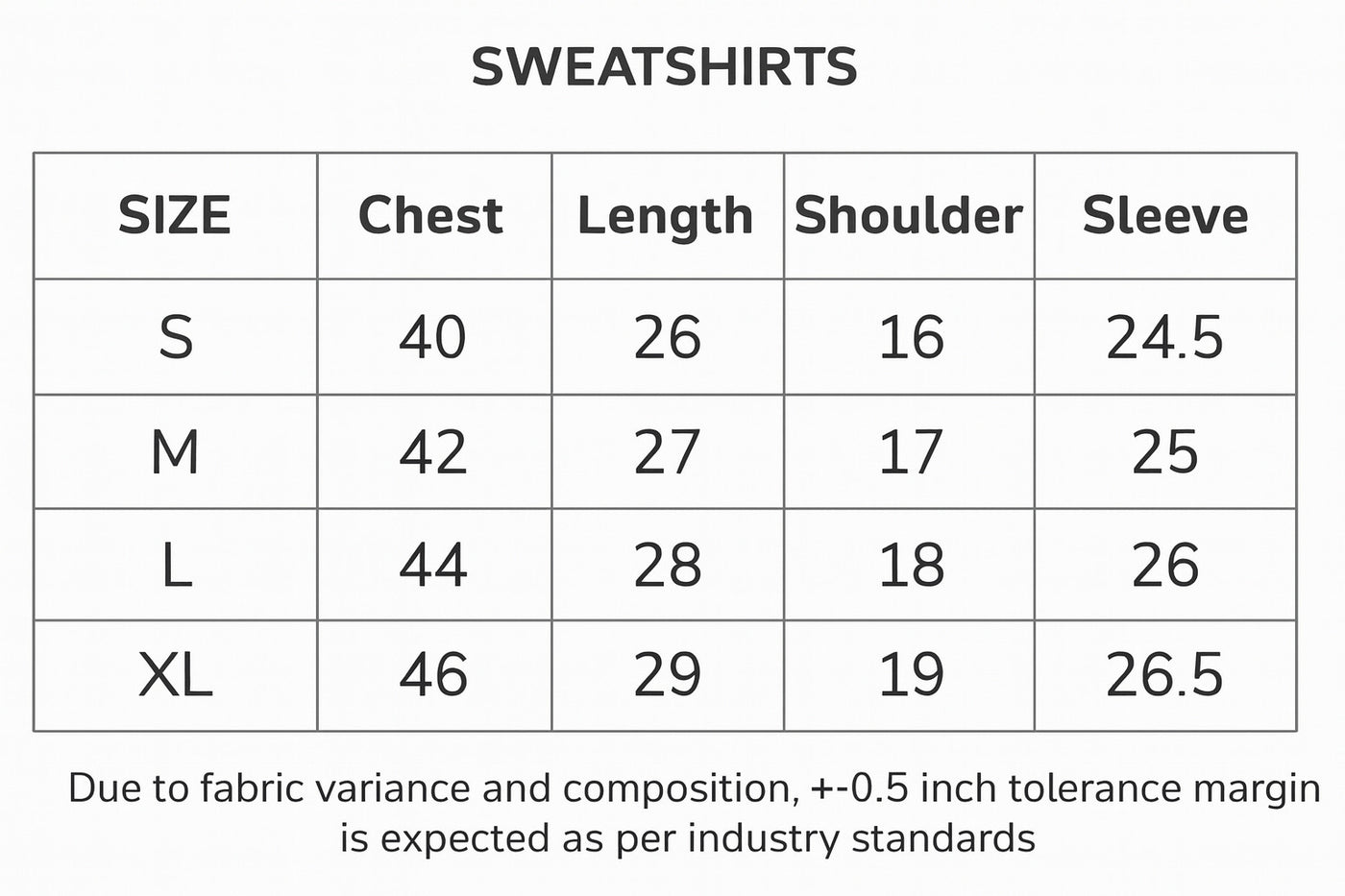 Size Guide