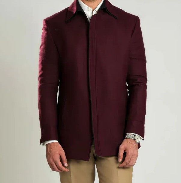 The Burgundy Beaufort Coat