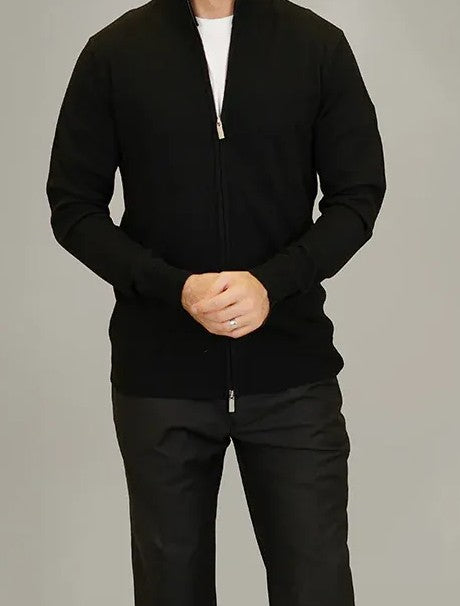 The Merino Caviar Zipper