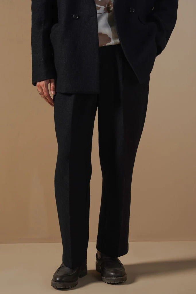 The Dusk Pleated Woolen Pant