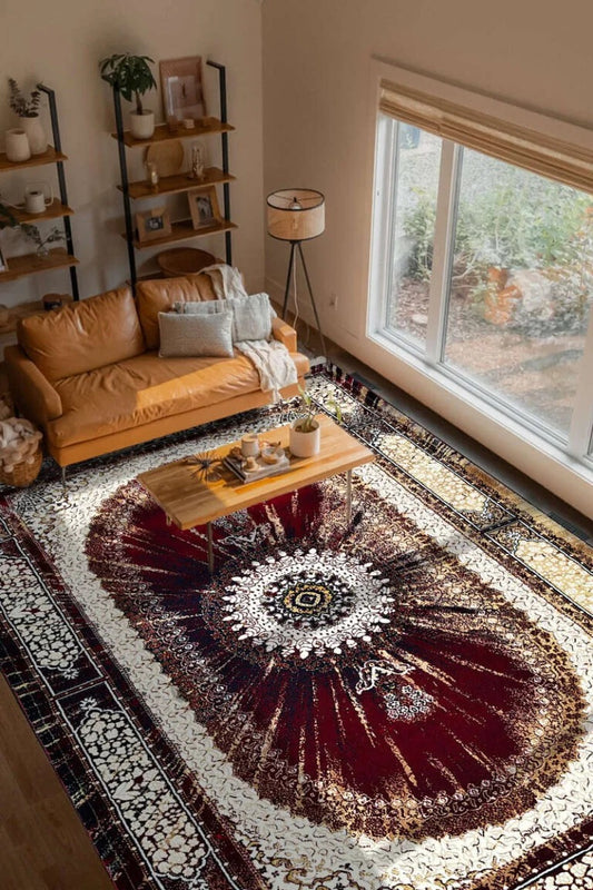 The Imperial Velvet Medallion Floor Rug 10*13 ft