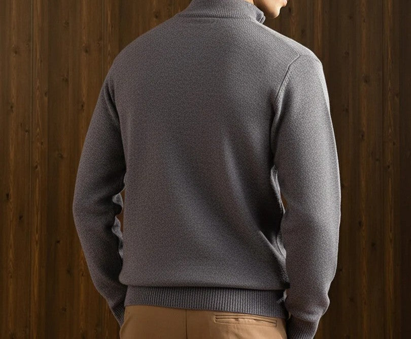 Alpine Heather Zip Sweater