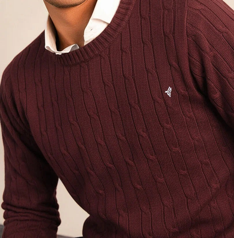Highland Burgundy Sweater