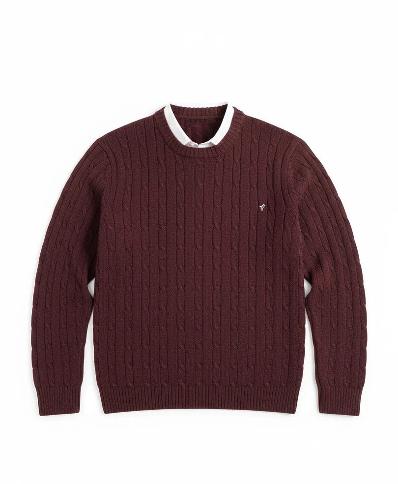 Highland Burgundy Sweater