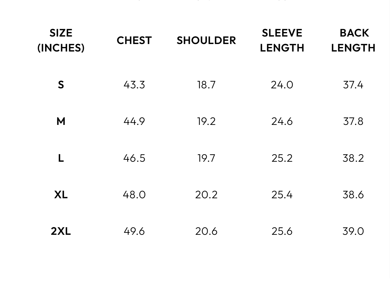 Size Guide
